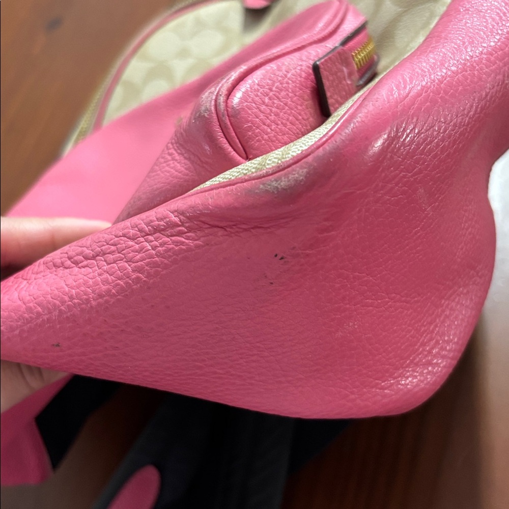 Coach Pink and Tan Women's Backpack with Wallet - Picture 8 of 9